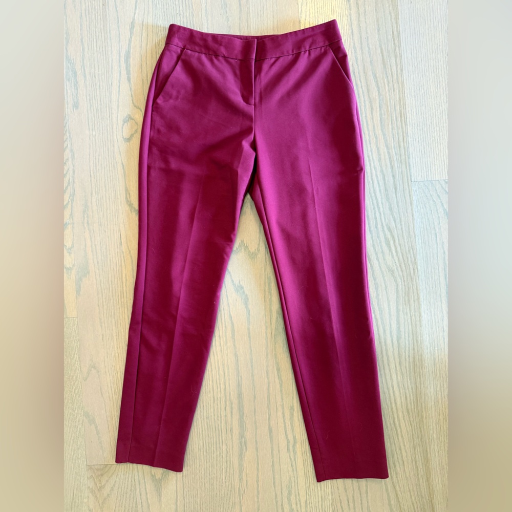 Express Burgundy Columnist Dress Pants